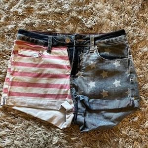 American flag shorts